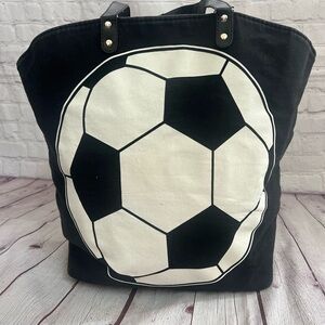 Canvas Soccer‎ Tote Bag